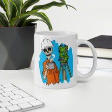 Load image into Gallery viewer, Skeleton Surveyor White glossy mug
